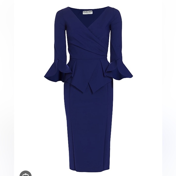 Chiara Boni Trandy Peplum Dress - Picture 1 of 8